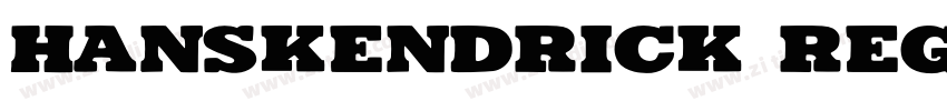 hanskendrick Regular字体转换